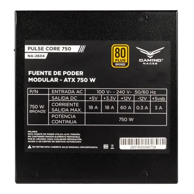 Fuentes de Poder Gaming Naceb Gaming Fuente de Poder